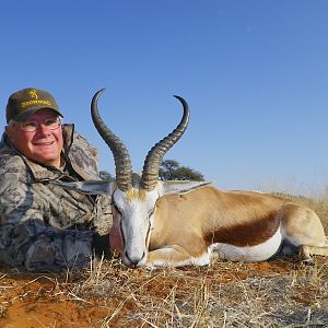 Hunting Springbuck with Wintershoek Johnny Vivier Safaris in SA