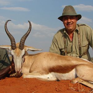 Hunting Springbuck with Wintershoek Johnny Vivier Safaris in SA