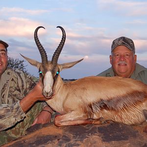 Hunting Copper Springbuck with Wintershoek Johnny Vivier Safaris in SA