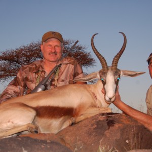 Hunting Copper Springbuck with Wintershoek Johnny Vivier Safaris in SA