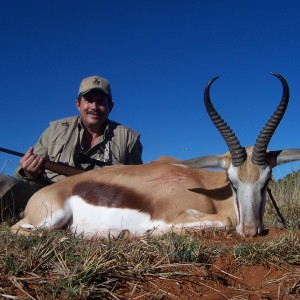 Hunting Springbuck with Wintershoek Johnny Vivier Safaris in SA