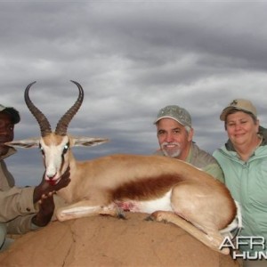 Hunting Springbuck with Wintershoek Johnny Vivier Safaris in SA