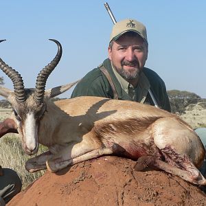 Hunting Copper Springbuck with Wintershoek Johnny Vivier Safaris in SA