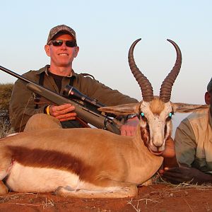 Hunting Springbuck with Wintershoek Johnny Vivier Safaris in SA