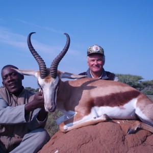 Hunting Springbuck with Wintershoek Johnny Vivier Safaris in SA