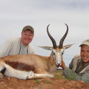 Hunting Springbuck with Wintershoek Johnny Vivier Safaris in SA