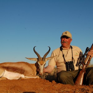 Hunting Springbuck with Wintershoek Johnny Vivier Safaris in SA