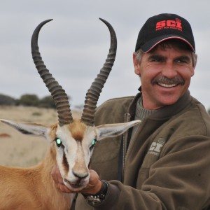 Hunting Springbuck with Wintershoek Johnny Vivier Safaris in SA