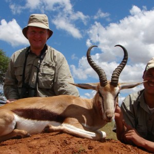 Hunting Springbuck with Wintershoek Johnny Vivier Safaris in SA