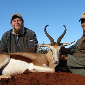 Hunting Springbuck with Wintershoek Johnny Vivier Safaris in SA