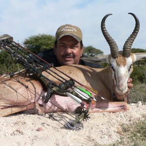 Bowhunting Springbuck with Wintershoek Johnny Vivier Safaris in SA