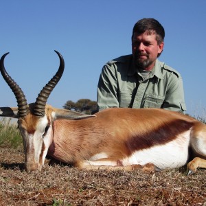 Hunting Springbuck with Wintershoek Johnny Vivier Safaris in SA