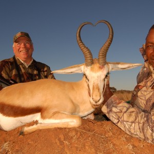 Hunting Springbuck with Wintershoek Johnny Vivier Safaris in SA