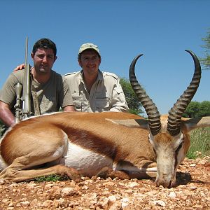 Hunting Springbuck with Wintershoek Johnny Vivier Safaris in SA