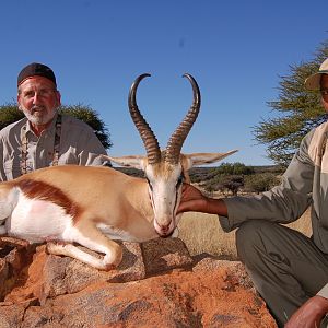 Hunting Springbuck with Wintershoek Johnny Vivier Safaris in SA