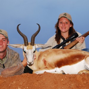 Hunting Springbuck with Wintershoek Johnny Vivier Safaris in SA