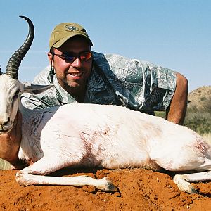 Hunting White Springbuck with Wintershoek Johnny Vivier Safaris in SA