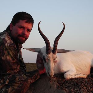 Hunting White Springbuck with Wintershoek Johnny Vivier Safaris in SA