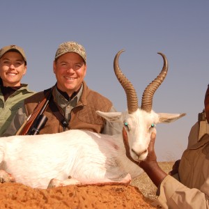 Hunting White Springbuck with Wintershoek Johnny Vivier Safaris in SA