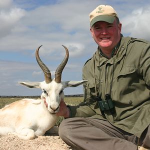 Hunting White Springbuck with Wintershoek Johnny Vivier Safaris in SA