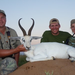 Hunting White Springbuck with Wintershoek Johnny Vivier Safaris in SA