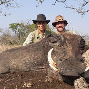 Hunting Warthog with Wintershoek Johnny Vivier Safaris in SA