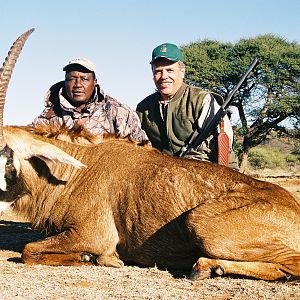 Hunting Roan with Wintershoek Johnny Vivier Safaris in SA