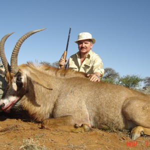 Hunting Roan with Wintershoek Johnny Vivier Safaris in SA