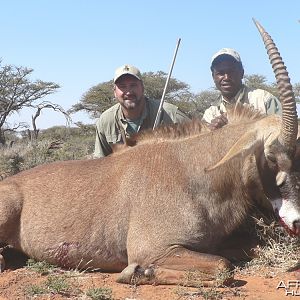 Hunting Roan with Wintershoek Johnny Vivier Safaris in SA