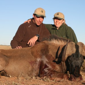 Hunting Black Wildebeest with Wintershoek Johnny Vivier Safaris in SA