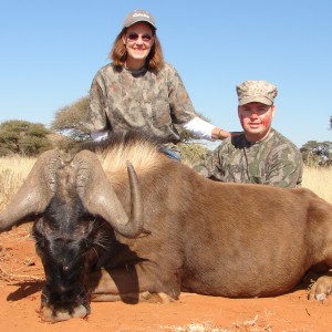 Hunting Black Wildebeest with Wintershoek Johnny Vivier Safaris in SA