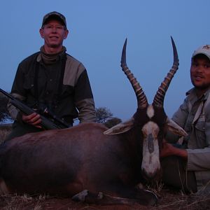 Hunting Blesbok with Wintershoek Johnny Vivier Safaris in SA