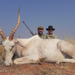 Hunting White Blesbok with Wintershoek Johnny Vivier Safaris in SA