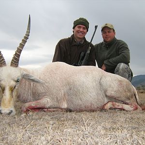 Hunting White Blesbok with Wintershoek Johnny Vivier Safaris in SA