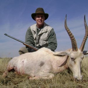 Hunting White Blesbok with Wintershoek Johnny Vivier Safaris in SA