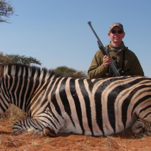 Hunting Burchell Zebra with Wintershoek Johnny Vivier Safaris in SA