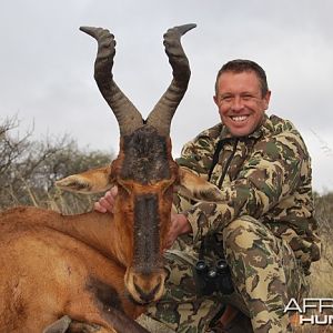 Hunting Red Hartebeest with Wintershoek Johnny Vivier Safaris in SA