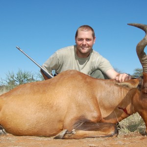 Hunting Red Hartebeest with Wintershoek Johnny Vivier Safaris in SA