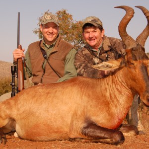 Hunting Red Hartebeest with Wintershoek Johnny Vivier Safaris in SA