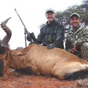 Hunting Red Hartebeest with Wintershoek Johnny Vivier Safaris in SA