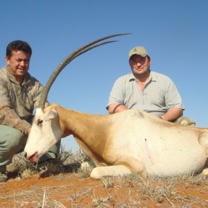 Hunting Scimitar Oryx with Wintershoek Johnny Vivier Safaris in SA