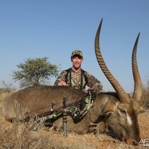 Bowhunting Waterbuck with Wintershoek Johnny Vivier Safaris in SA