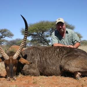 Hunting Waterbuck with Wintershoek Johnny Vivier Safaris in SA