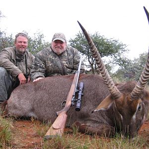 Hunting Waterbuck with Wintershoek Johnny Vivier Safaris in SA