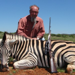 Hunting Burchell Zebra with Wintershoek Johnny Vivier Safaris in SA