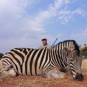 Hunting Burchell Zebra with Wintershoek Johnny Vivier Safaris in SA