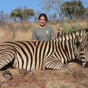 Hunting Burchell Zebra with Wintershoek Johnny Vivier Safaris in SA