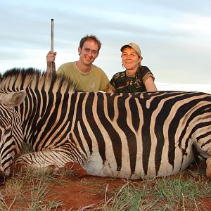 Hunting Burchell Zebra with Wintershoek Johnny Vivier Safaris in SA