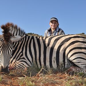 Hunting Burchell Zebra with Wintershoek Johnny Vivier Safaris in SA