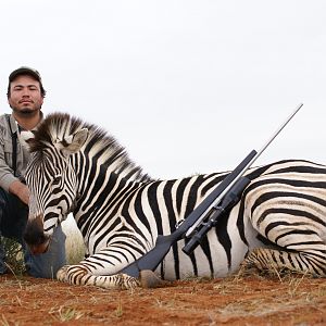 Hunting Burchell Zebra with Wintershoek Johnny Vivier Safaris in SA